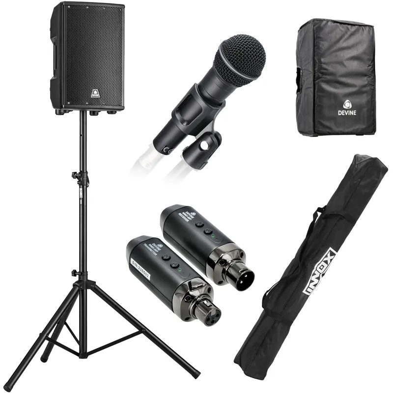 Devine Axeo 10A Portable Speaker Kit with Wireless Microphon Endast idag