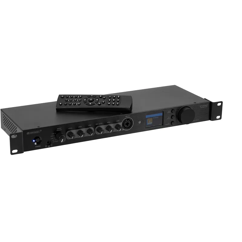 Populärt val Omnitronic EP-220NET Preamp with Internet Radio, DAB+ and Bl