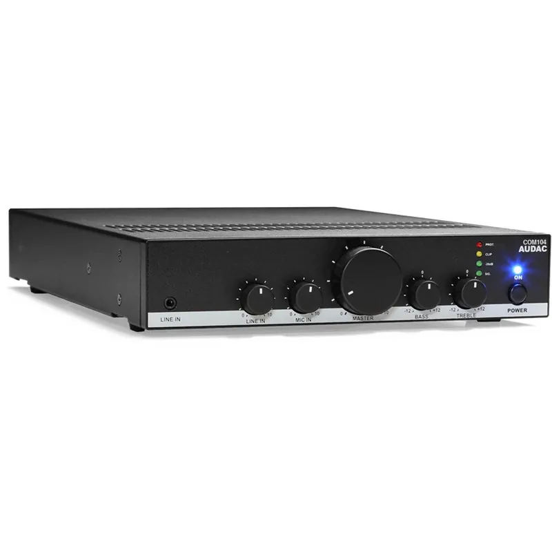 Audac COM104 powered mixer - 100 Volt Rea