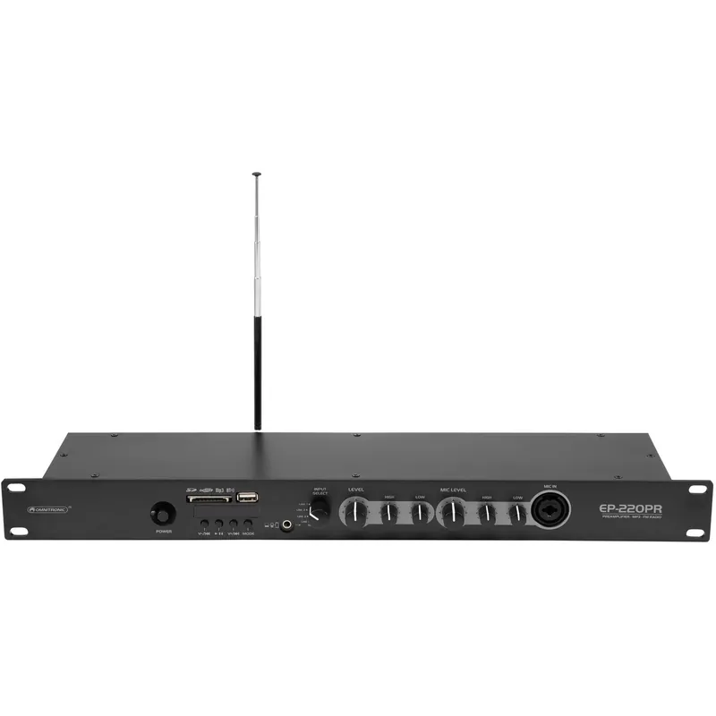 Begränsat erbjudande Omnitronic EP-220PR mediaspelare med USB/SD/FM-radio och Blu