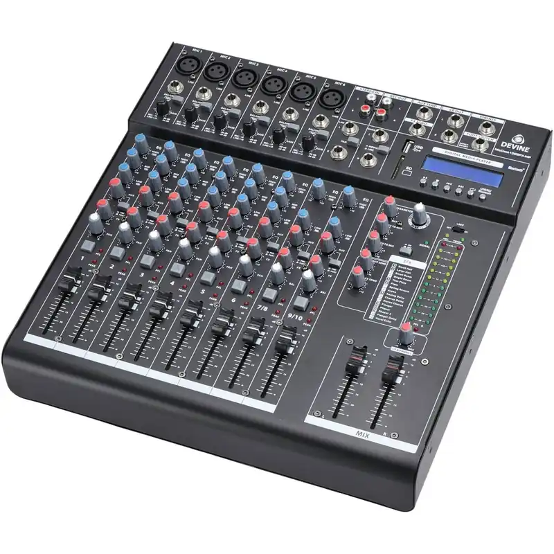 Devine MixDesk 1002FX-MP 10-kanals mixer med FX och mediaspe Erbjudande