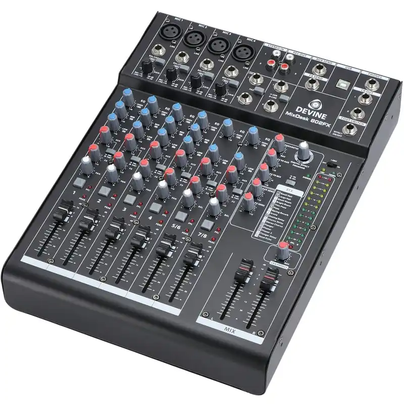 Devine MixDesk 802FX 8-kanals mixer med FX Begränsat erbjudande