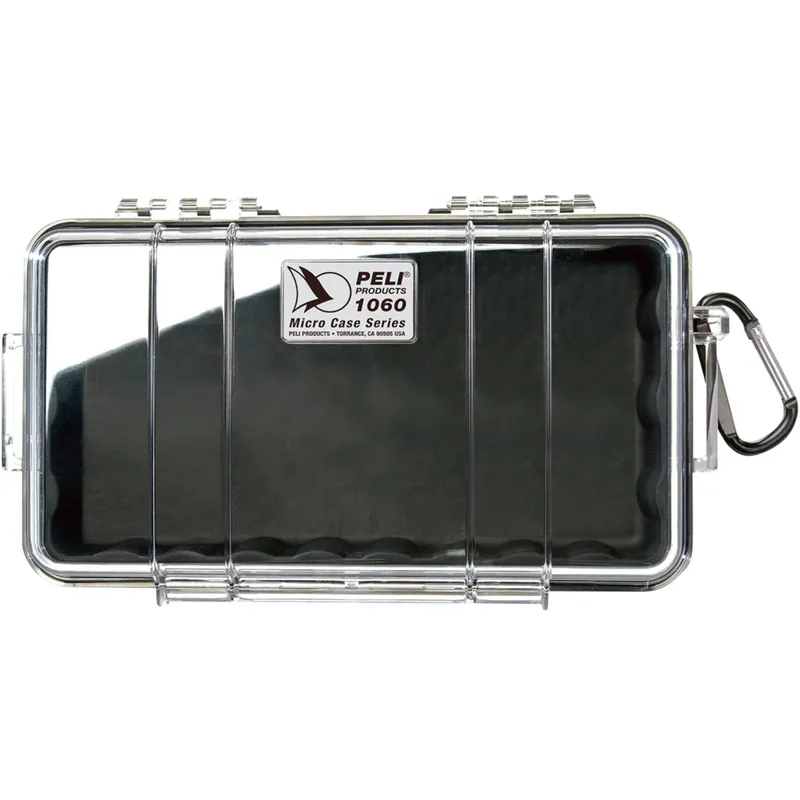 Peli 1060 Micro Case transparent/svart 21 × 10,8 × 5,7 cm Billig