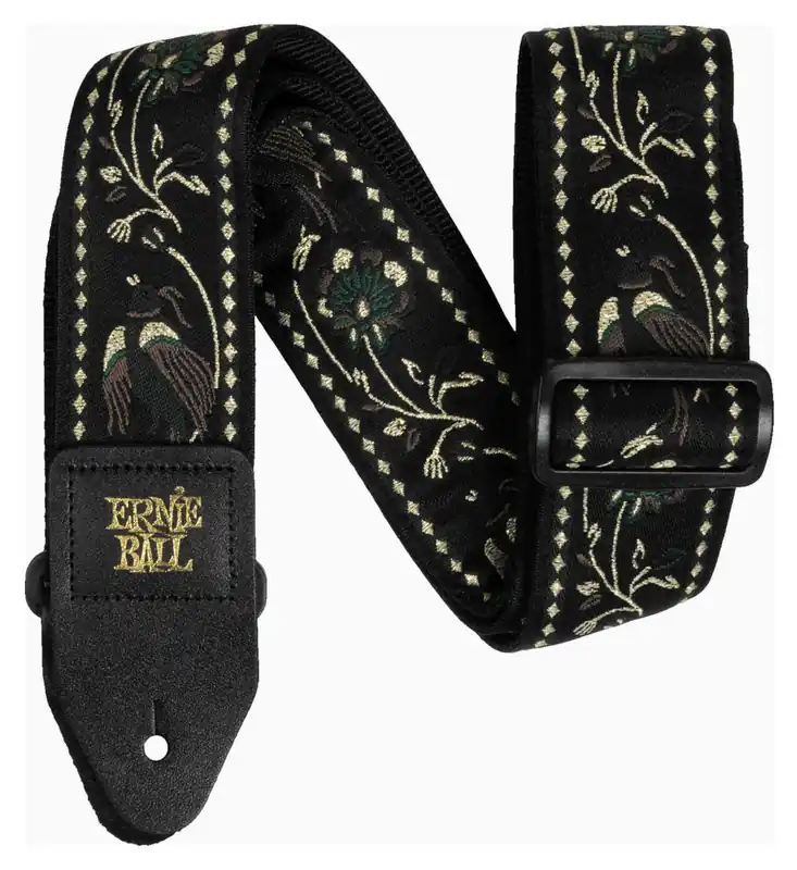 Trygg betalning Ernie Ball 5372 Axelband Black Pleasant Pheasant