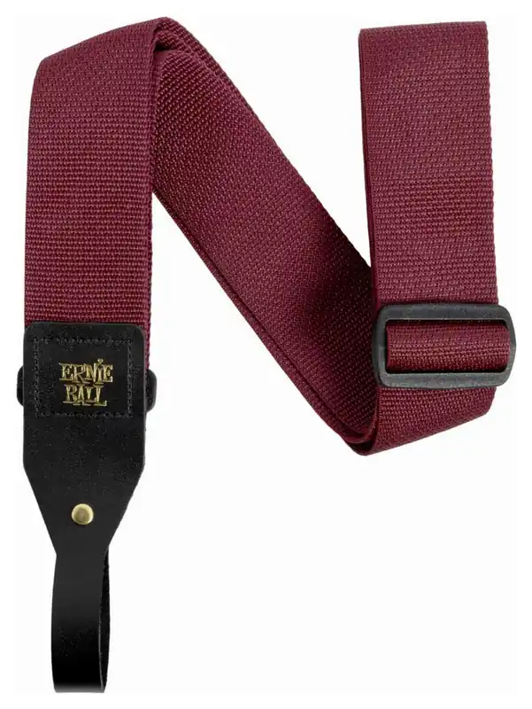 Ernie Ball 5367 Axelband Acoustic Polypro Burgundy Snabb frakt