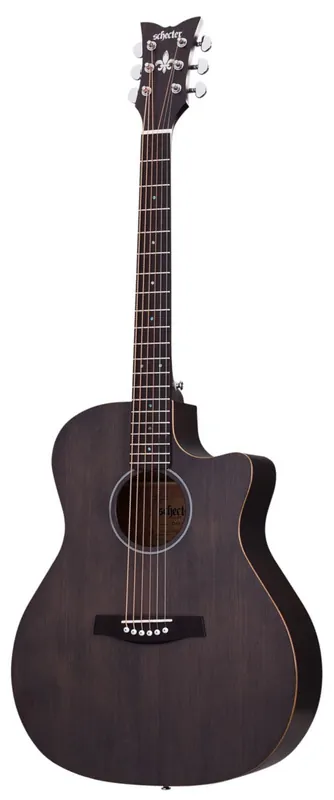 Expressleverans Schecter Deluxe Acoustic Satin See Thru Black