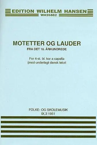 Motets From The 16th Century (Motetter Og Lauder) Sista chansen