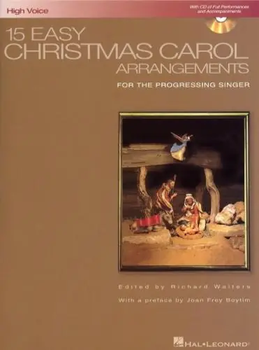 15 Easy Christmas Carol Arrangements (High Voice) Populär