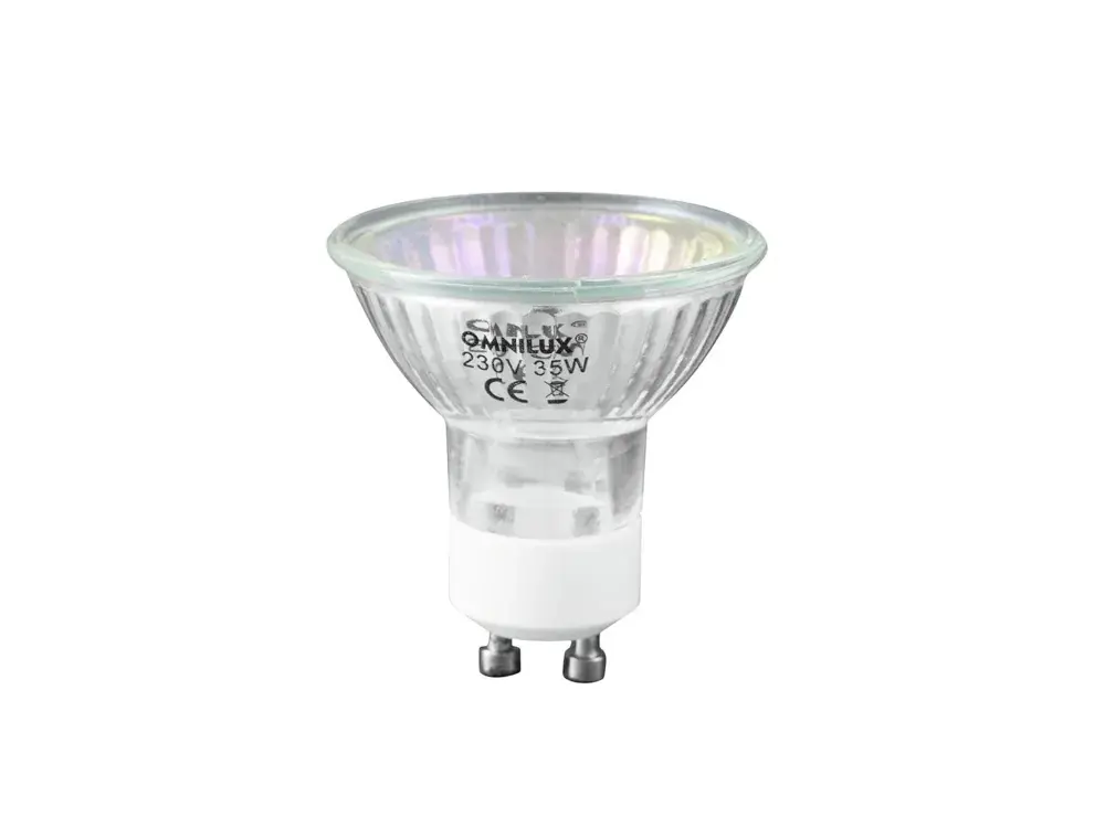 Omnilux GU-10 230V/50W 1500h 25° blue Säker betalning