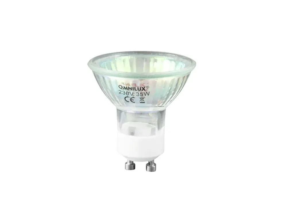 I lager Omnilux GU-10 230V/50W 1500h 25° yellow