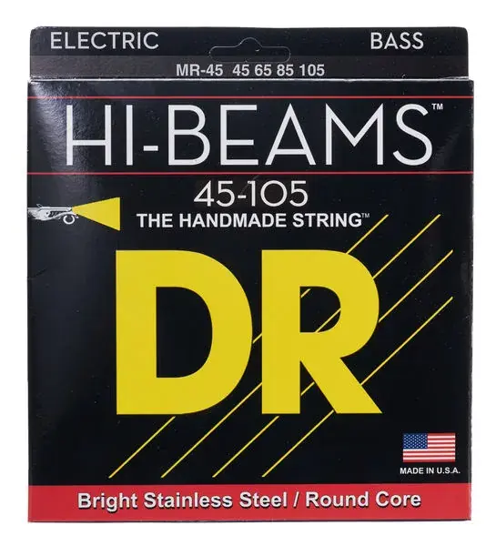 DR Strings MR-45 Hi-Beam Medium 45-105 Kundfavorit