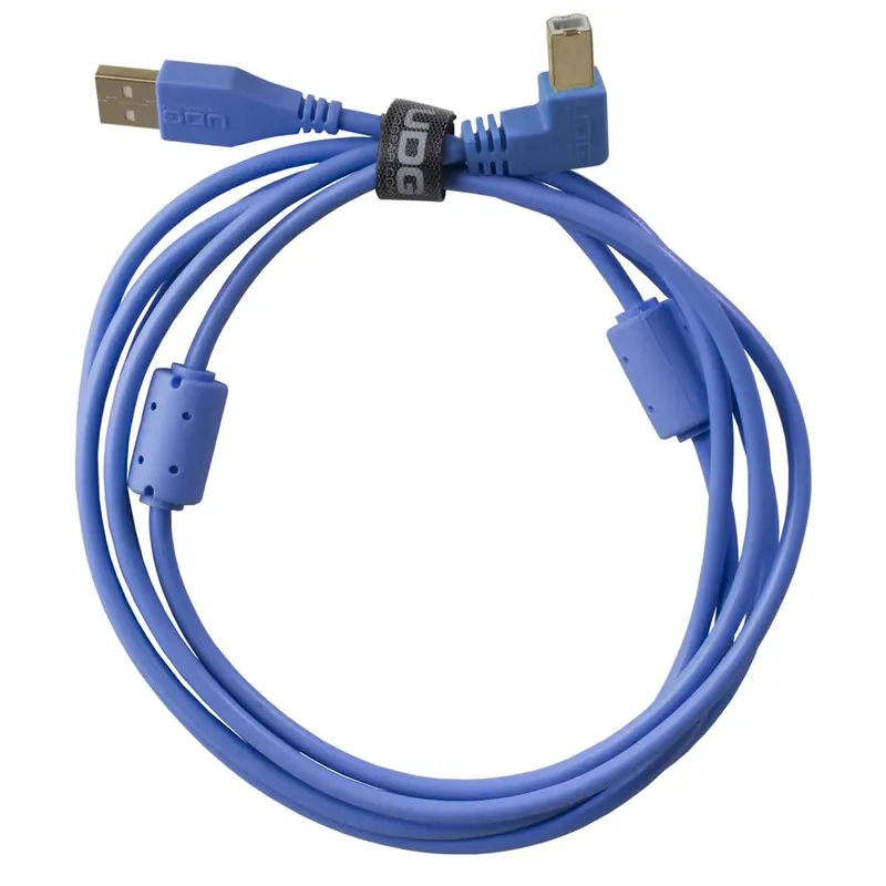 UDG USB 2.0 A-B Blue Angled 1m Populärt val