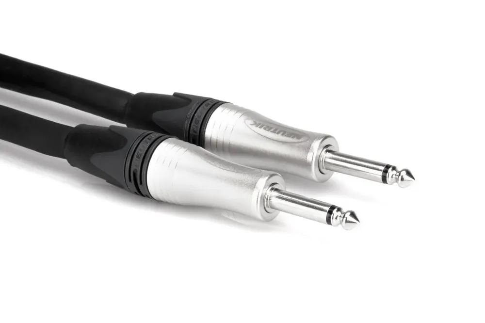 Hosa Edge Speaker Cable Neutrik 1/4 in TS to Same 1m Rea