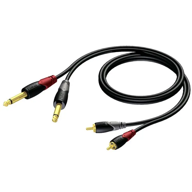 Beställ idag Procab CLA631 Classic 2x RCA - 2x jack adapterkabel 1,5 m