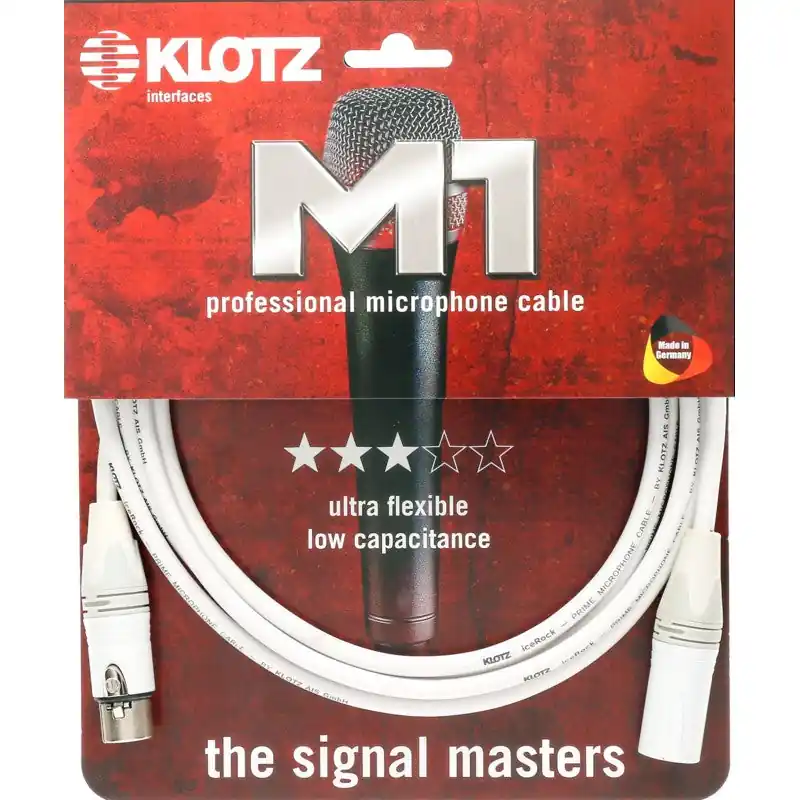 Expressleverans Klotz IRFM1000 iceRock XLR hane – XLR hona kabel 10m