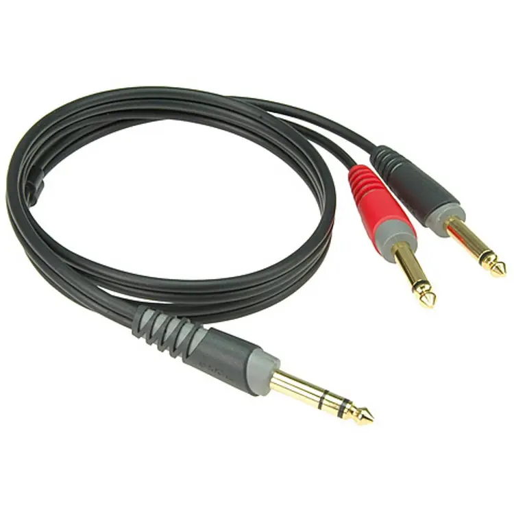 Rabatt Klotz AY1-0200 adapterkabel 2 meter jack/stereo - 2 x jack