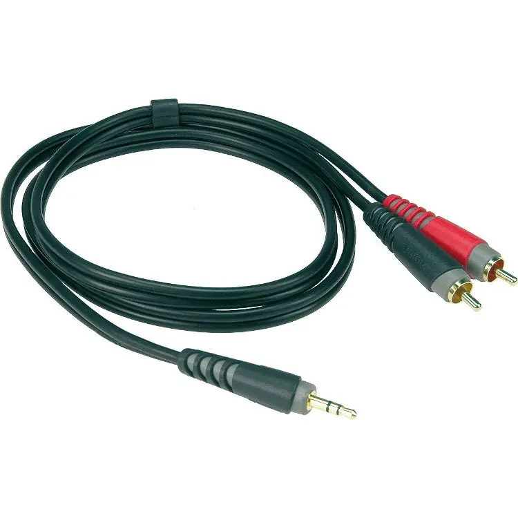 Outlet Klotz AY7-0100 2x cinch 2p - 1x mini-jack 3p adapterkabel 1m