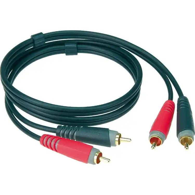 Klotz AT-CC0600 RCA kabel 6 meter med 24K cinch kontakter Billig