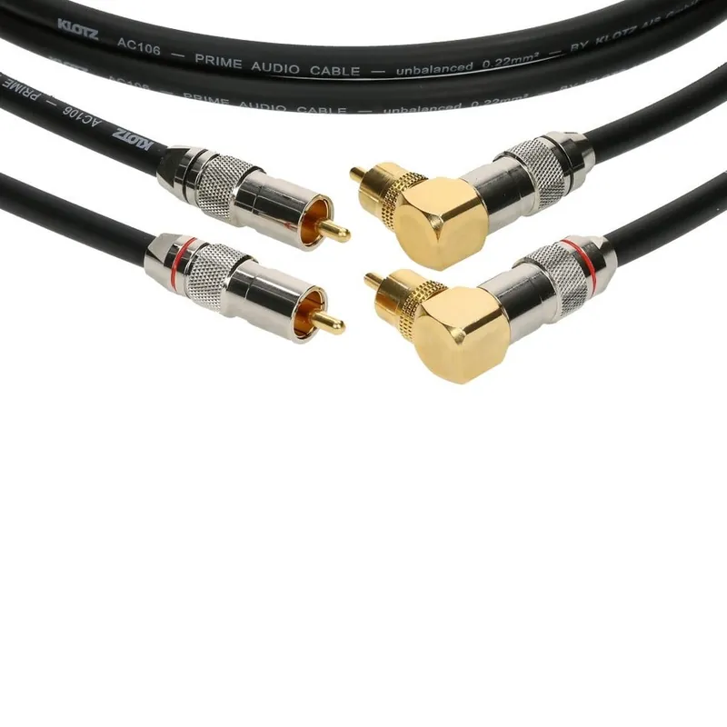 Klotz ALPA006 cinch rak 2p - cinch rätvinklig 2p 60 cm RCA- I lager