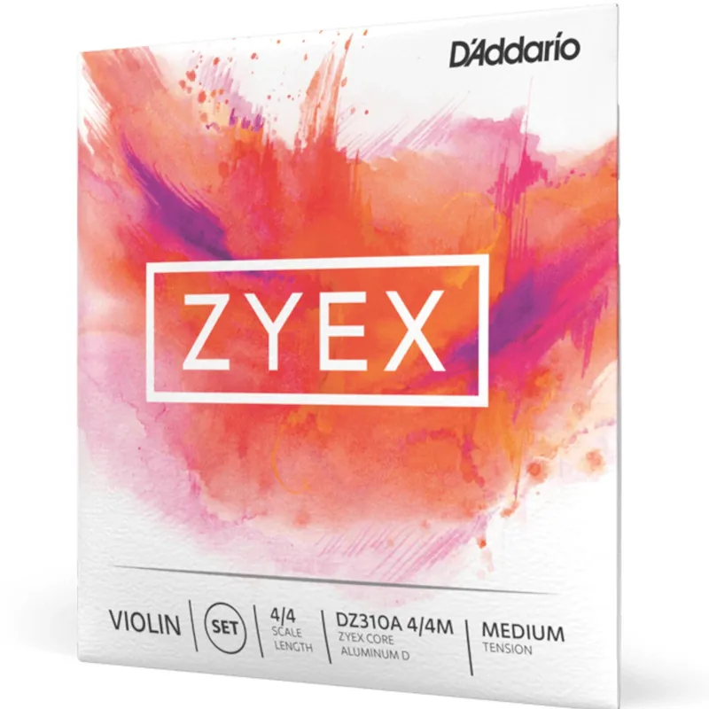 Populär D'Addario DZ310A 4/4M w Aluminum D, 4/4 Scale,Medium Tension