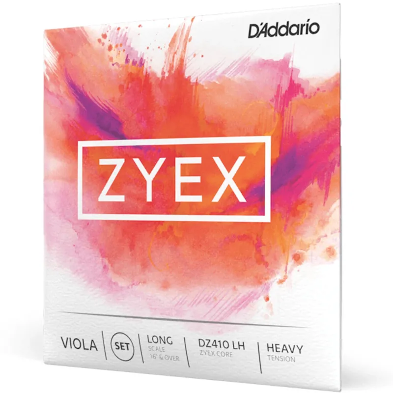 Rabatter D'Addario DZ410 LH Zyex Viola String Set Long Scale, Heavy T