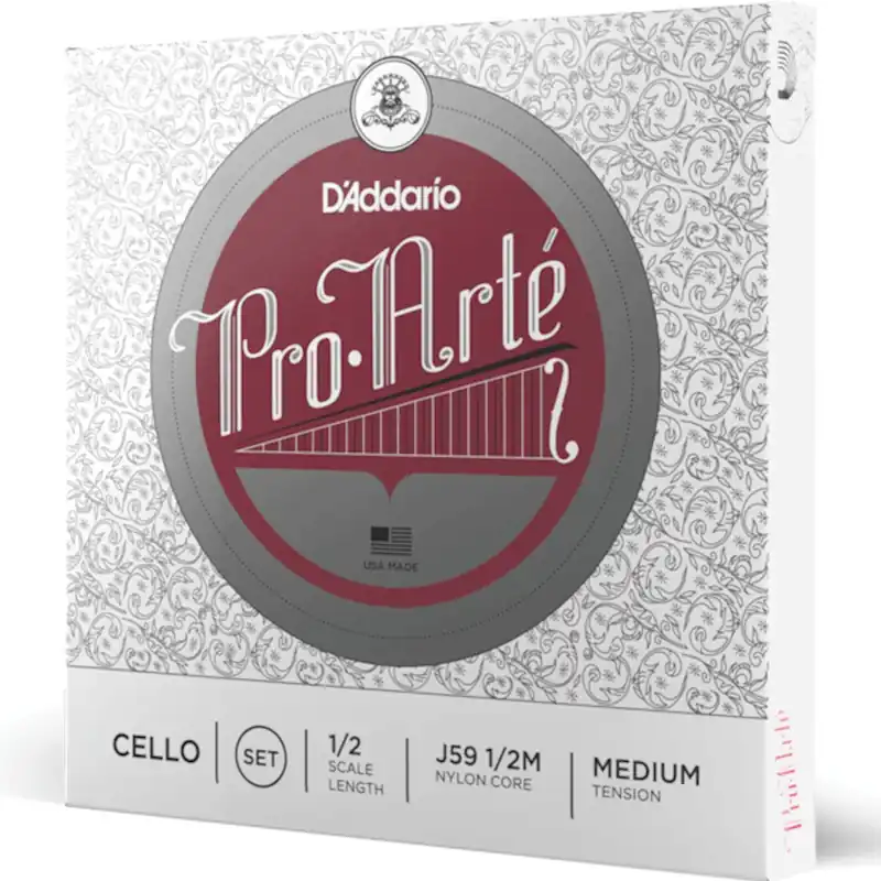 Extra rabatt D'Addario J59 1/2M Pro-Arté Cello String Set 1/2 Scale, Med