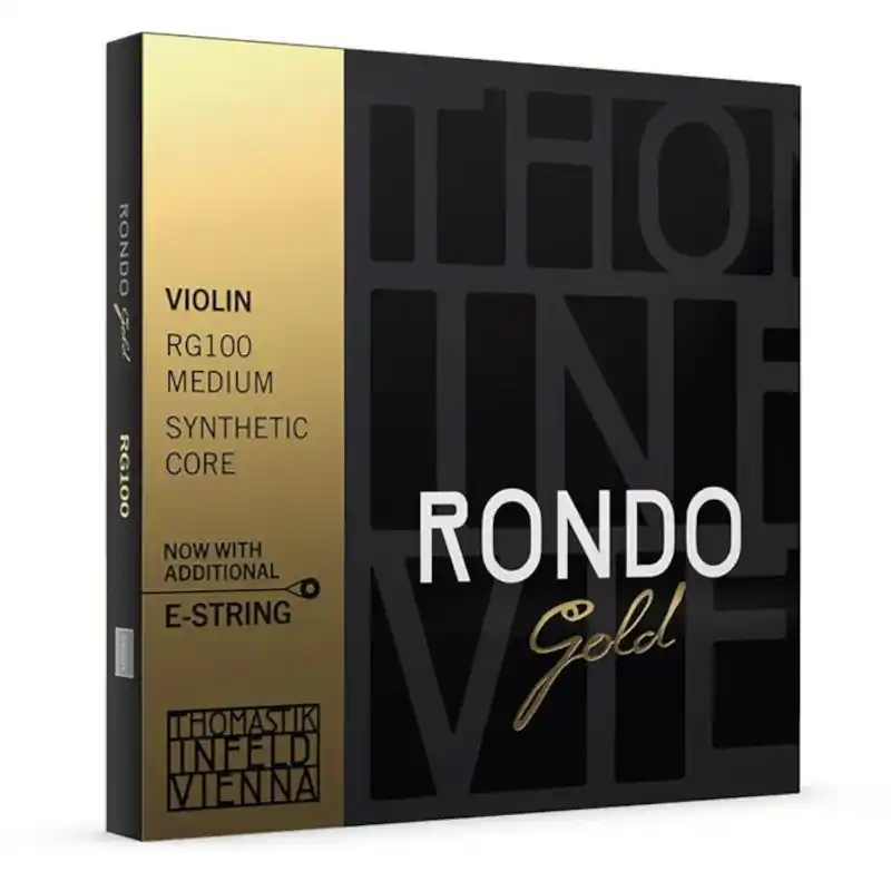 Thomastik-Infeld THRG-100 Rondo Gold Medium 4/4 Violin Strin Snabb leverans