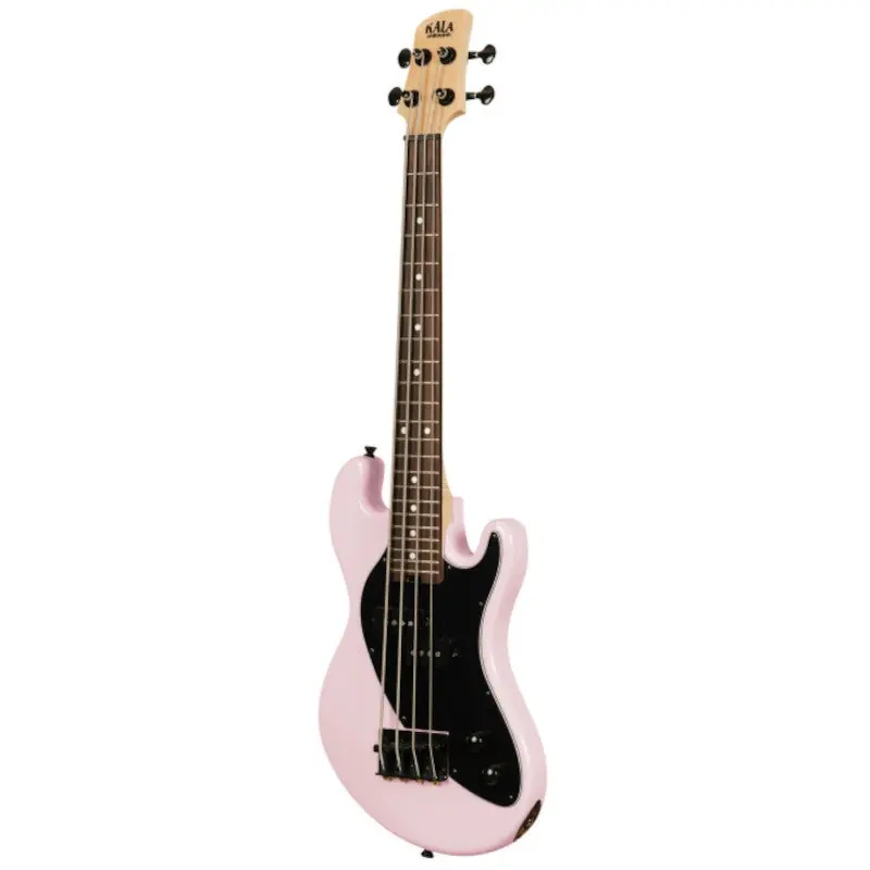 Kala Solid Body 4-String Fretted U-Bass Pale Pink with Gig B Fynd