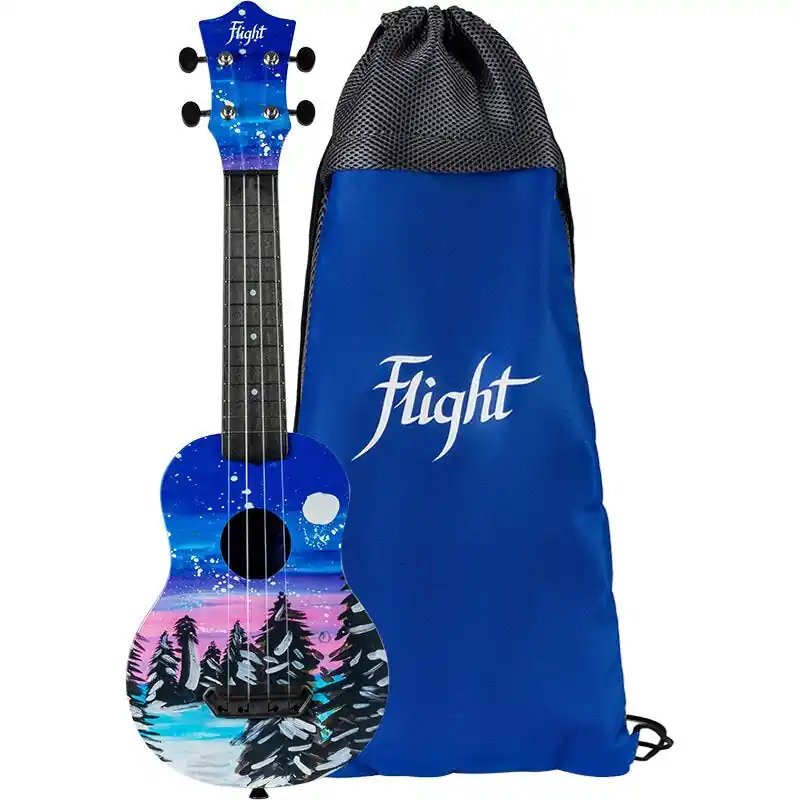 Flight Ultra Travel Series UTS-42 Snow Soprano Ukulele with Säker betalning