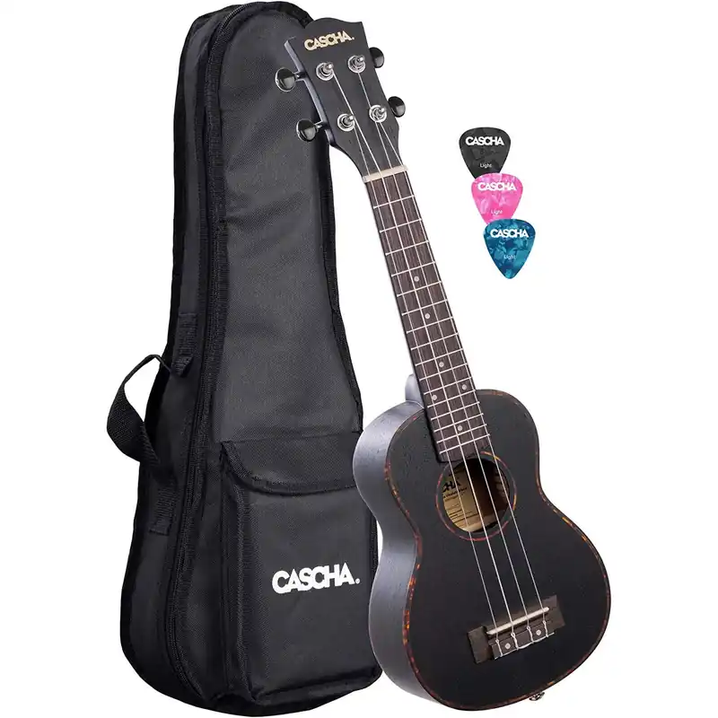 Outlet Cascha HH 2262L Premium Mahogany Left-Handed Soprano Ukulele