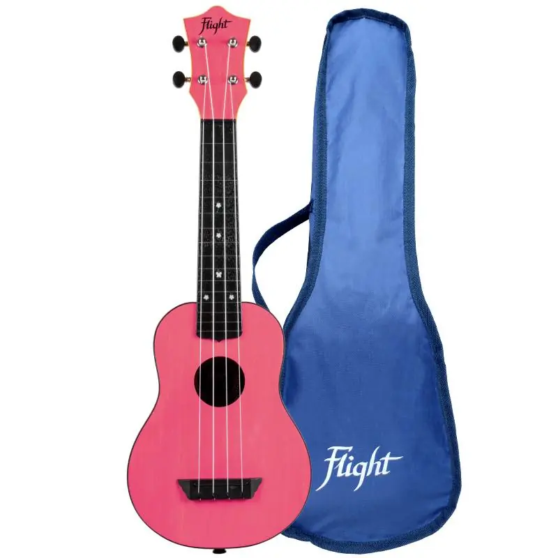 Flight Travel Series TUS35 Pink Soprano Ukulele with Gig Bag Endast denna vecka