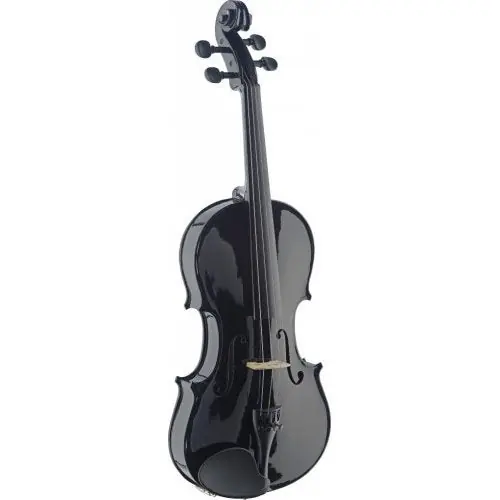 Snabb frakt Stagg VN 4/4 TBK svart fiol med softcase