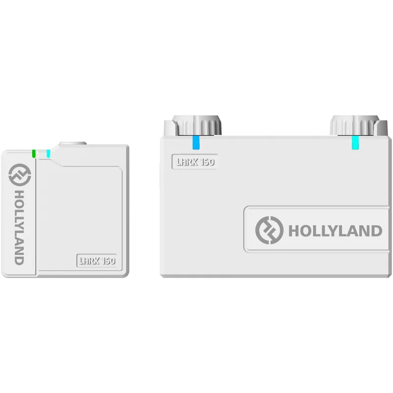 Sänkt pris Hollyland Lark150 White Solo Kit Wireless Clip-On Microphone