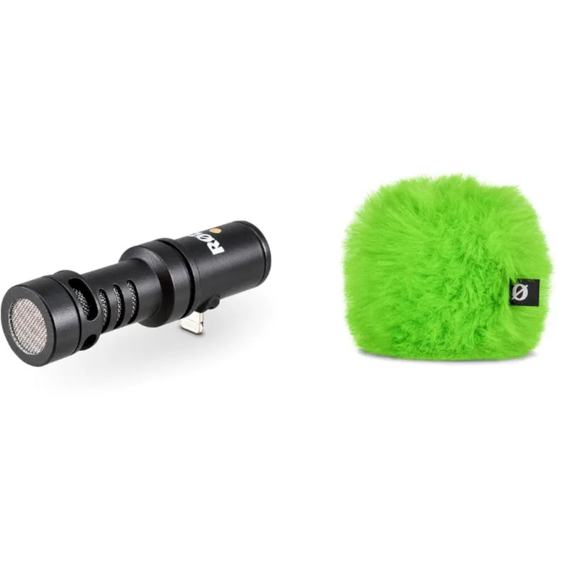 Premium Rode Videomic ME-L With Free WS9 Windshield (Green)