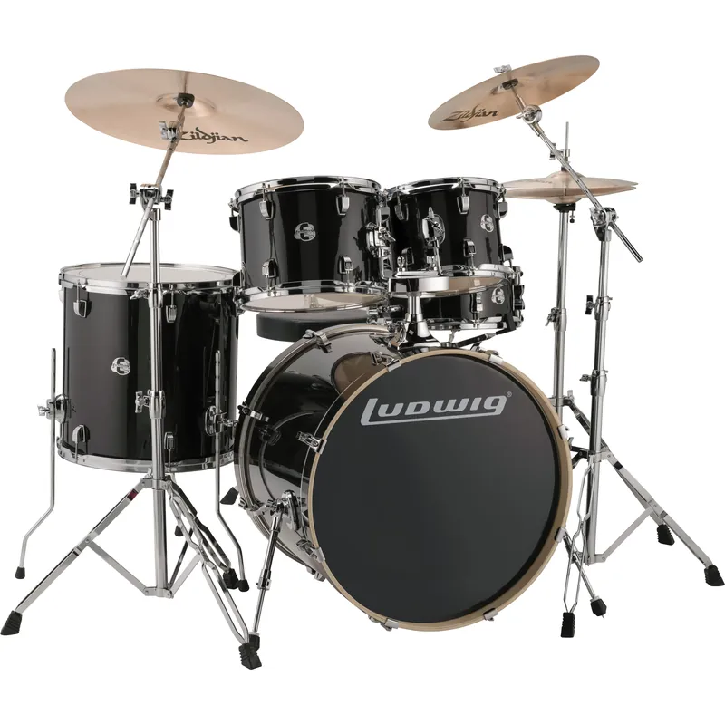 Ludwig LCEE22016 Element Evolution 22 Black Sparkle Complete Reapris