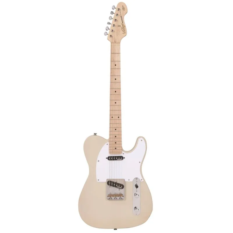 Vintage V58 Jerry Donahue ReIssued Ash Blonde Electric Guita Rabatt