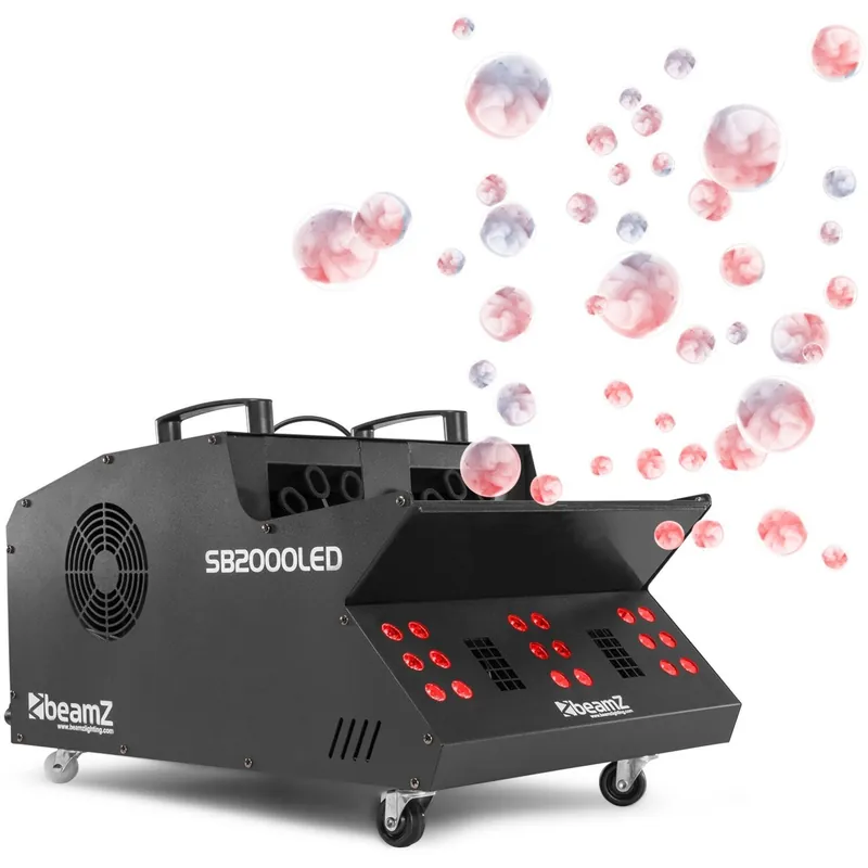 Begränsat erbjudande BeamZ SB2000LED Bubble and Smoke Machine with RGB LEDs
