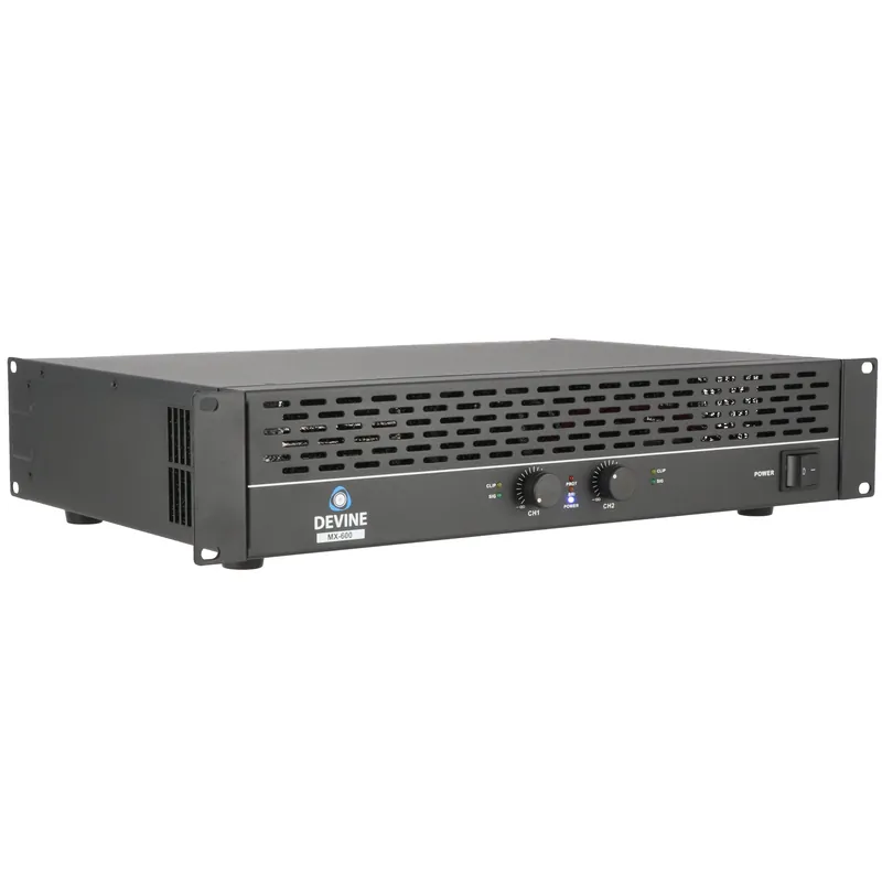 Devine MX-600 2-Channel PA Power Amplifier, 2x 300W at 8 Ohm Köp nu