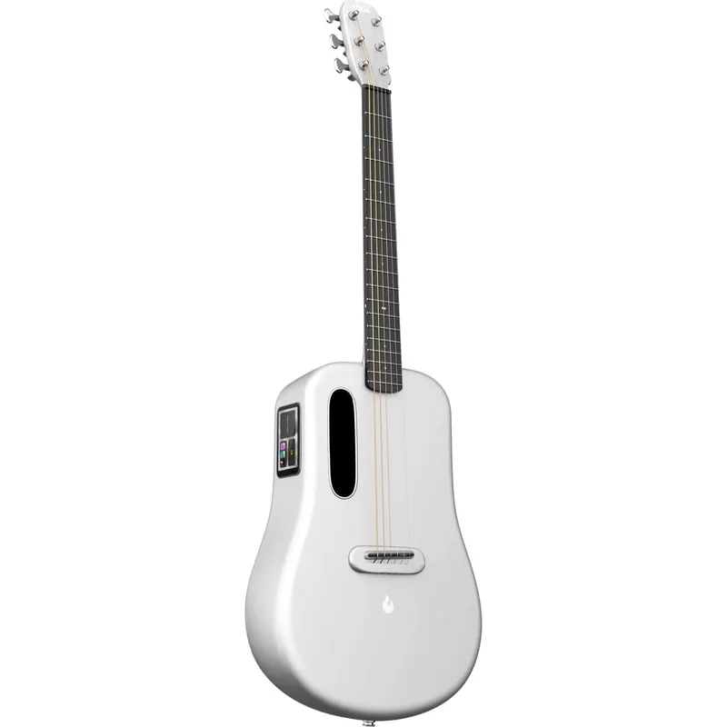LAVA Music ME 3 38” White Smart Guitar with Multi-Touch Sc Fynd