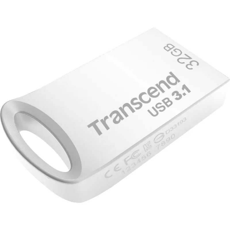 Transcend JetFlash 710S 32 GB USB 3.2 Gen 2 (Silver) Trygg betalning