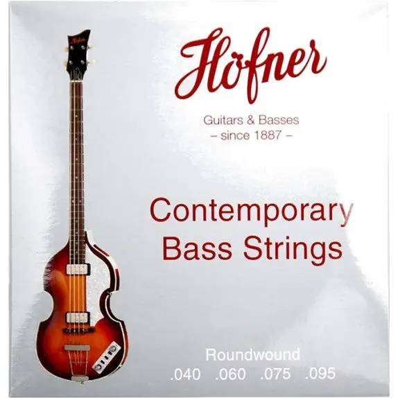 Hofner HCT1133R Contemporary Roundwound Bass Guitar Strings Rabatt