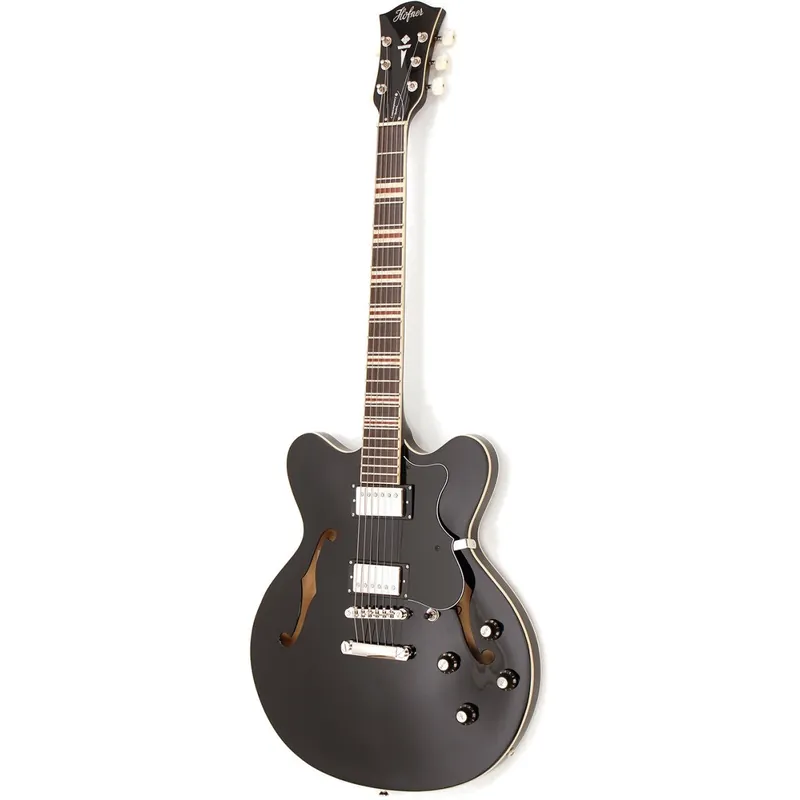 Hofner Verythin CT Black Semi-Acoustic Guitar I lager
