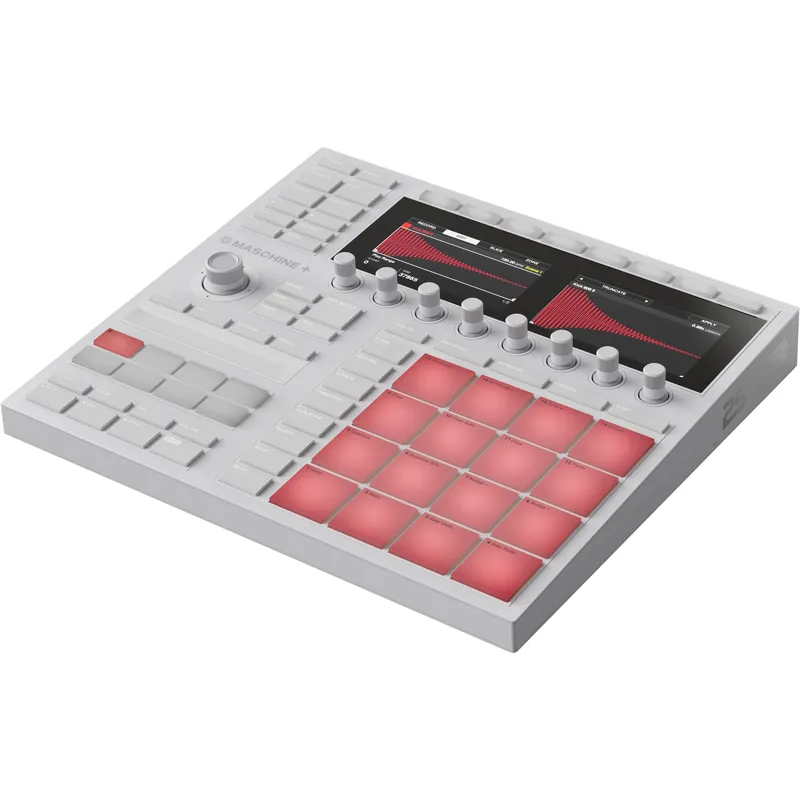 Native Instruments Maschine+ Vapor Grey Stand-Alone Controll Extra rabatt