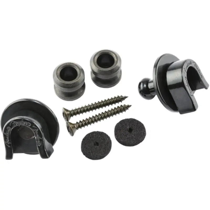 Snabb leverans Fender Security Strap Locks Black svart