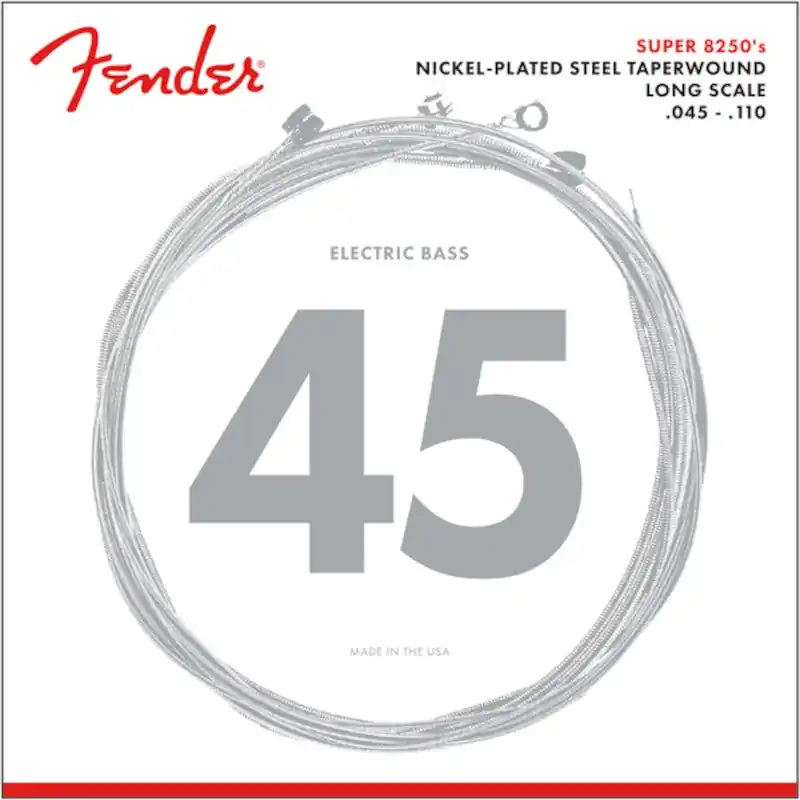 Fender 8250M Super 8250’s Nickel Plated Steel Taperwound E Snabb frakt
