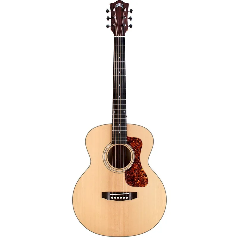Premium Guild Jumbo Junior Flame Maple Antique Blonde Satin Electro-