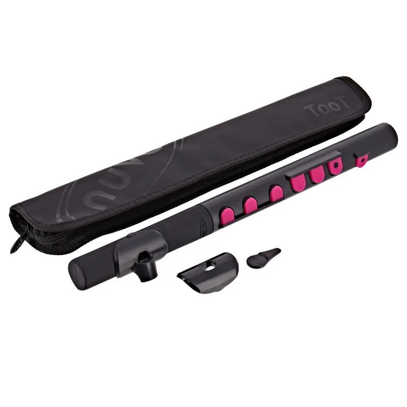 risnedsättning Nuvo TooT 2.0 Plastic Children's Flute (Black/Pink)
