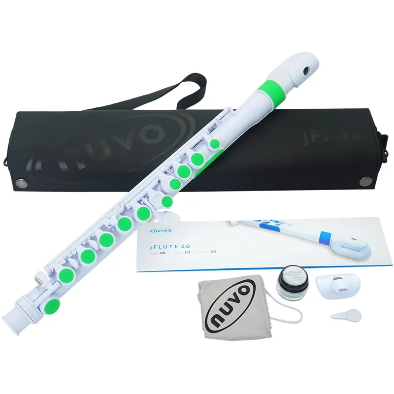 Beställ nu Nuvo jFlute 2.0 Children's Flute (White/Green)