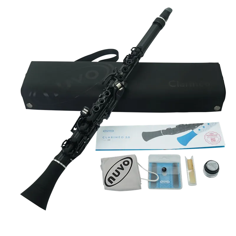 Populär Nuvo Clarineo 2.0 Plastic C-Clarinet Pack (Black)