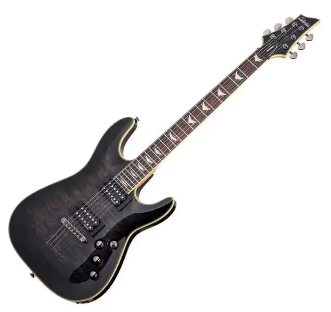 Schecter OMEN Extreme FloydR. See-Thru Black Populär